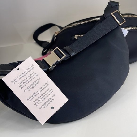 Kate Spade Chelsea Nylon Belt Bag Fanny Pack Black - Picture 7 of 16